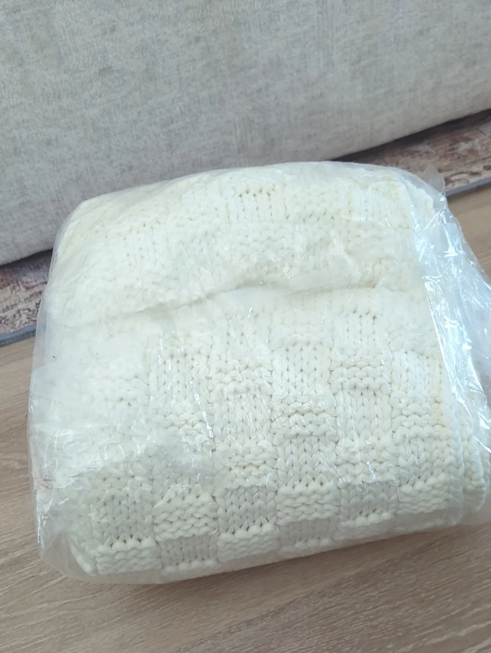 Knitted Weighted Blanket for Adult, No Beads Heavy Blanket 48” x 72''